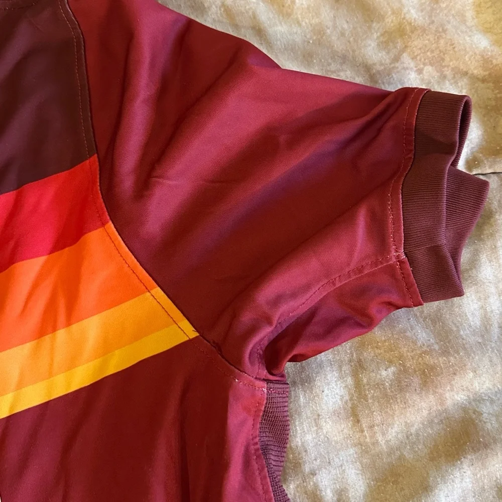 Roma Nike Dri Fit Maroon and Orange Jersey XL - Picture 8 of 15